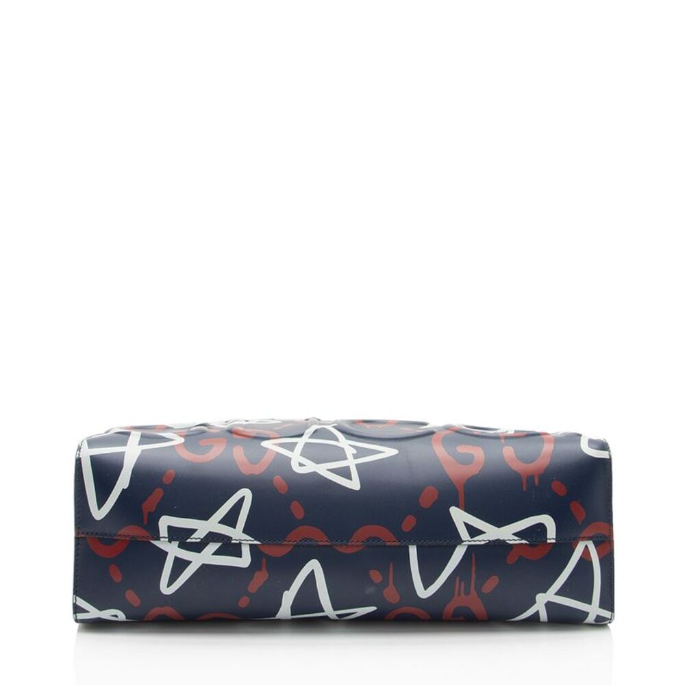 Gucci Leather Ghost Medium Tote - image 4